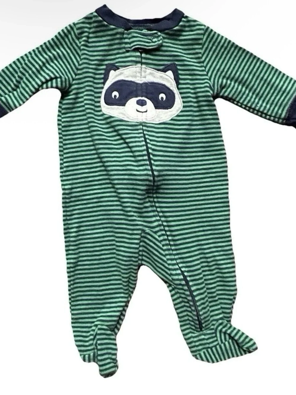 Baby Boy Footie Pajamas 5 Pairs Size 0-3 Months